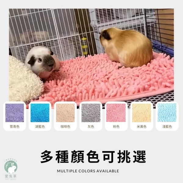 天竺鼠 雪尼爾墊  兔子墊 天竺鼠踏墊 吸水墊 寵物地毯 方毯：圖片 6