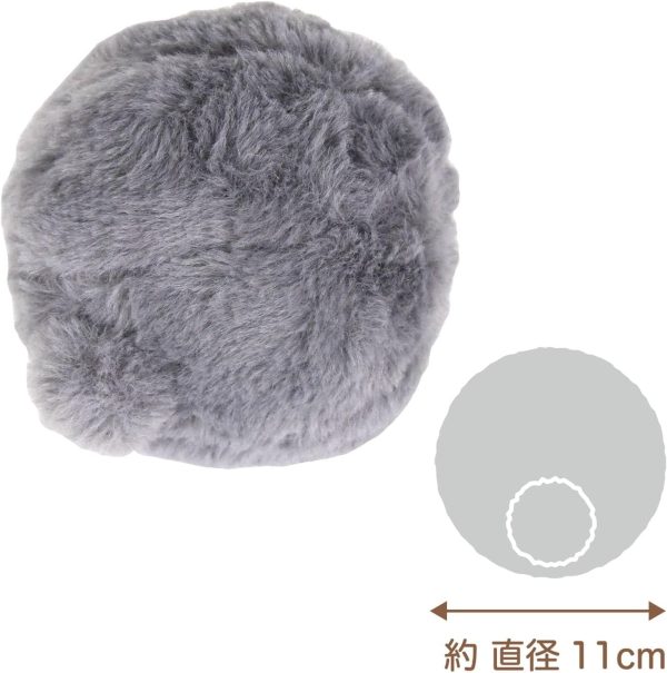 Mini animan兔子玩具球-深灰色 (s) 11cm：圖片 3