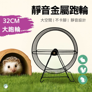 32公分直徑 超大靜音跑輪 松鼠 刺蝟 龍貓  金屬不銹鋼跑輪 蜜袋鼯跑輪
